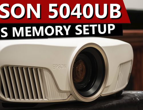 Epson 5040UB 4Ke Projector – Lens Memory and Lens Shift Setup